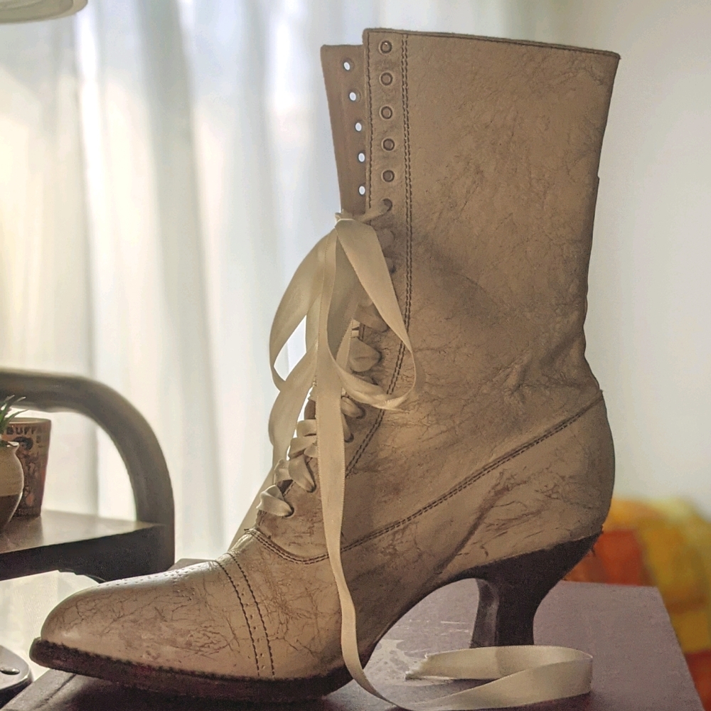 Leather Victorian Boots